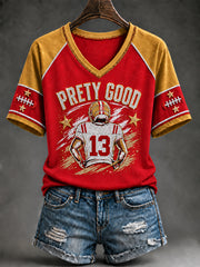 Women's Football Gameday Gift For Football Fans Short Sleeve T-shirt