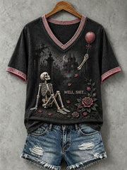 Women's Funny Skeleton T-Shirt