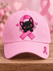 Unisex Breast Cancer Awareness Support Print Hat