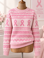 Women's Breast Cancer Long-sleeved Sweater