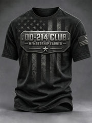 Men's DD-214 US Veterans Print T-Shirt