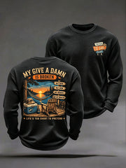 Men's "Too Old to Care Club / My Give-a-Damn Is Broken" Waffle-Knit T-Shirts