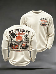 Men's "Too Old to Care Club / My Give-a-Damn Is Broken" Waffle-Knit T-Shirts