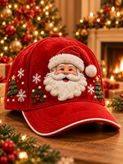 Unisex Christmas Santa Print Hat