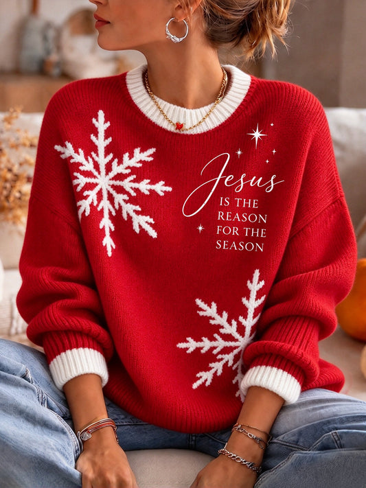 Women's Christmas Crew Neck Sweater