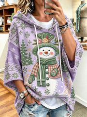 Women's Christmas Print Casual Hoodie
