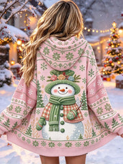 Women's Christmas Print Casual Hoodie