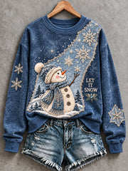 Women's Christmas Print Casual Sweatshirt