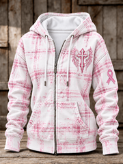Women's Breast Cancer Zip-Up Hoodie