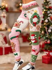 Women's Christmas Gift Art Velvet Leggings