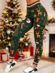 Women's Christmas Gift Art Velvet Leggings