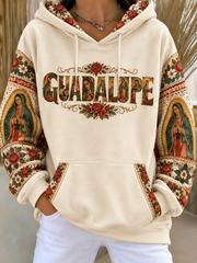 Women's Feast of Our Lady of Guadalupe art Printed hoodie
