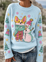 Women's Corgi and Snowman Tops