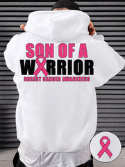 Men's Breast Cancer Awareness Real Men Wear Pink Hoodie