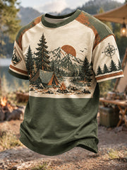 Men's Camping Printed T-shirt