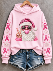 Women's Pink Christmas Regular Sweatshirt