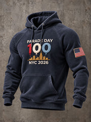 Men’s Thanksgiving Day Parade Print Casual Sweatshirt