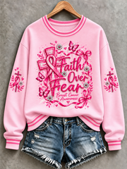 Women's Breast Cancer Regular Sweatshirt
