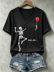 Women's Funny Skull T-Shirt