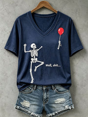 Women's Funny Skull T-Shirt