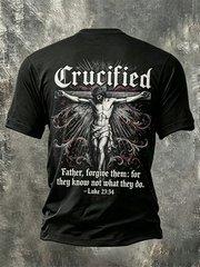 Men's Christian Luke 23:34 Short Sleeves T-shirt