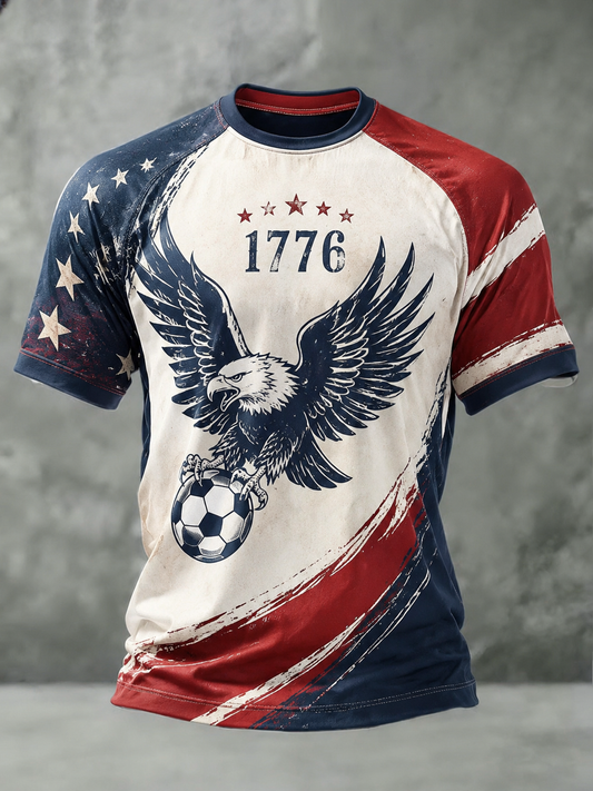 Men's USA Football Printed T-Shirt