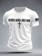 Men's Faithful Father Godly Man T-Shirt