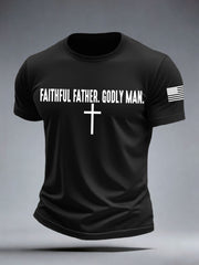 Men's Faithful Father Godly Man T-Shirt