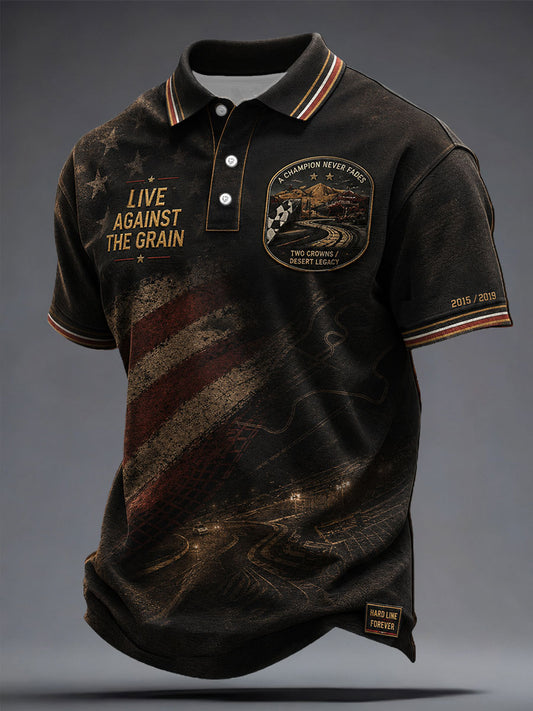 Men's Rip Legend Drive Against The Grain Printed Casual Tops