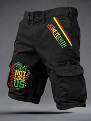 Men's Juneteenth They Not Like Us Since 1865 Print Casual Shorts