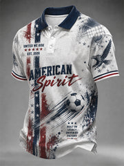 Men's Gift For Soccer Fans Print Casual Polo