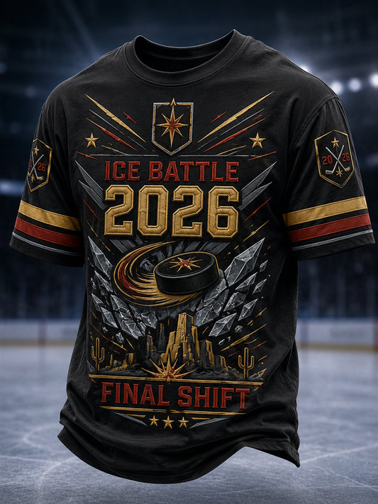 Men's 2026 Ice Hockey Retro T-Shirt