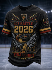 Men's 2026 Ice Hockey Retro T-Shirt
