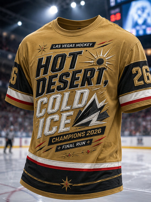Men's 2026 Ice Hockey Retro T-Shirt