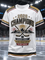 Men's 2026 Ice Hockey Retro T-Shirt
