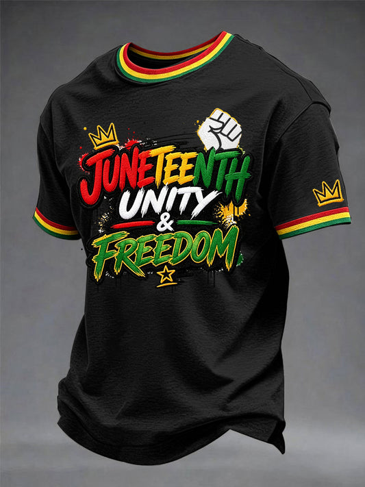 Men's Juneteenth  Print Casual Tee