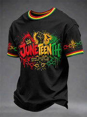 Men's Juneteenth  Print Casual Tee