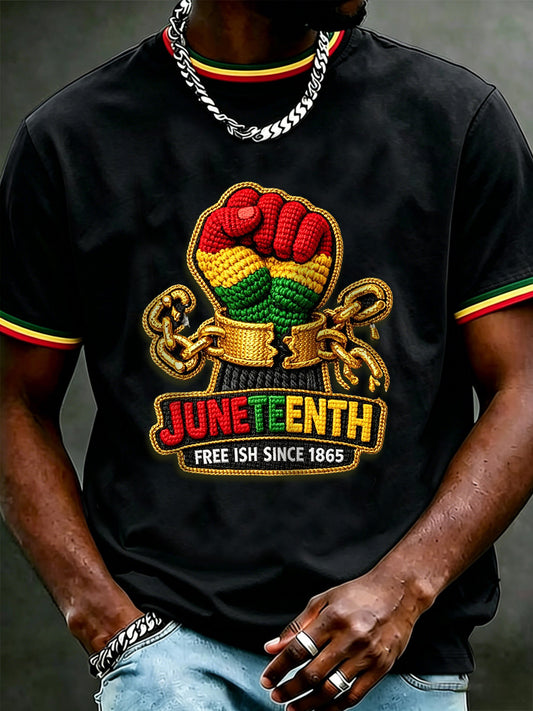 Men's Juneteenth  Print Casual Tee