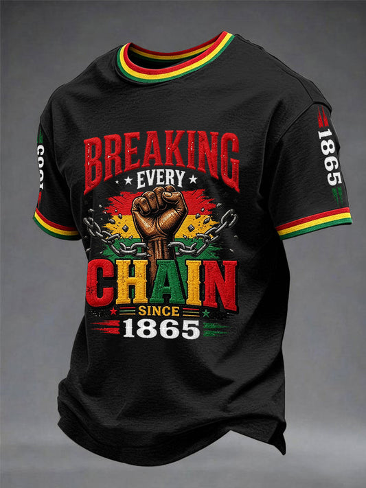 Men's Juneteenth  Print Casual Tee