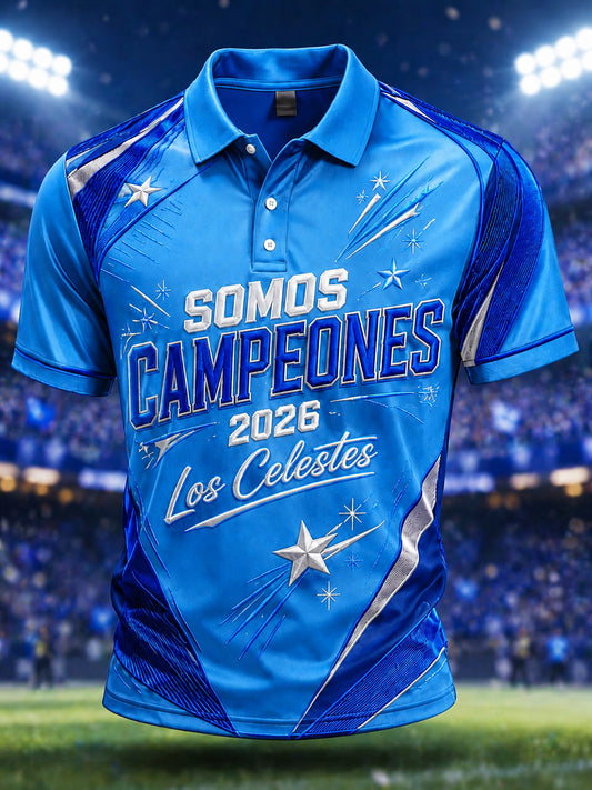 Men's 2026 Campeones Print Casual Shirt