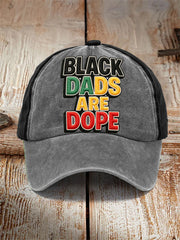 Men's “Black Dads Are Dope” Father's Day Fun Casual Unisex  Hat