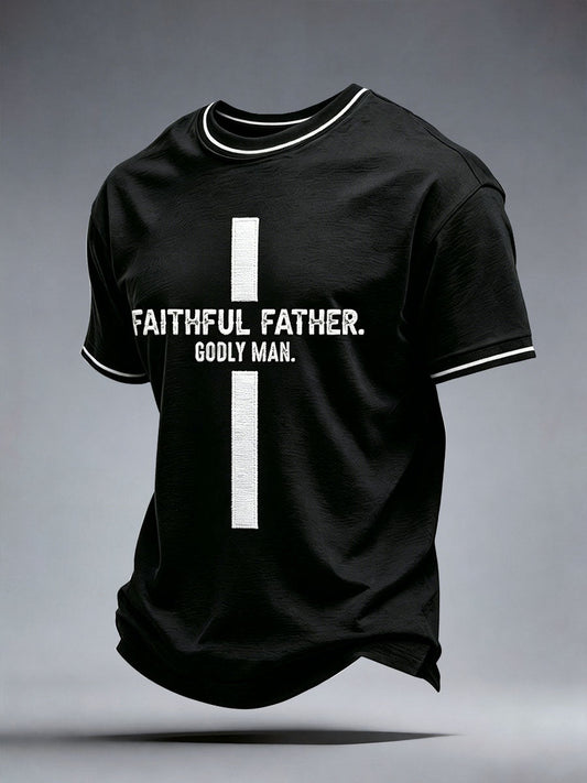 Men's Faithful Father Godly Man T-Shirt
