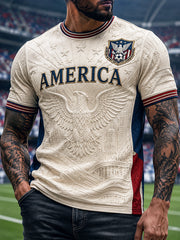 Men's Gift For Soccer Fans Print Casual Tee