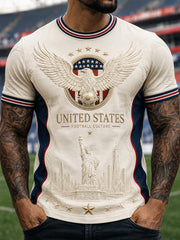Men's Gift For Soccer Fans Print Casual Tee