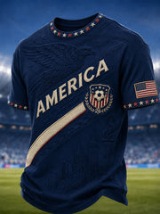 Men's Gift For Soccer Fans Print Casual Tee