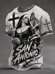 Men's 'SAN ANTONIO' Catholic Nun Basketball T-shirts