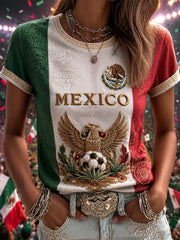 Women's Gift For Football Fans Print Casual Tee