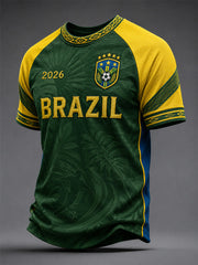 Men's Gift For Football Fans Print Casual Tee