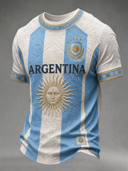 Men's Argentina Football Short Sleeves T-shirt