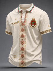 Men's 2026 Morocco Football Unisex polo shirt